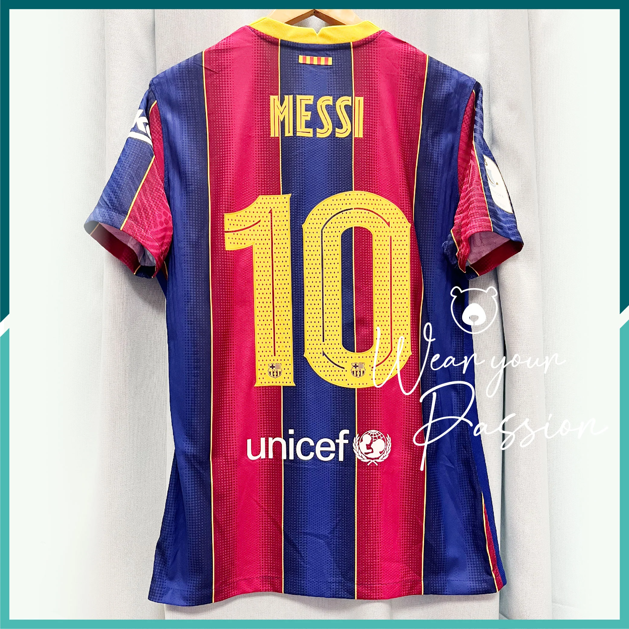 [連熨字、臂章、對賽日期] Player Issue 2020-21 巴塞隆拿主場球衣 - Image 2