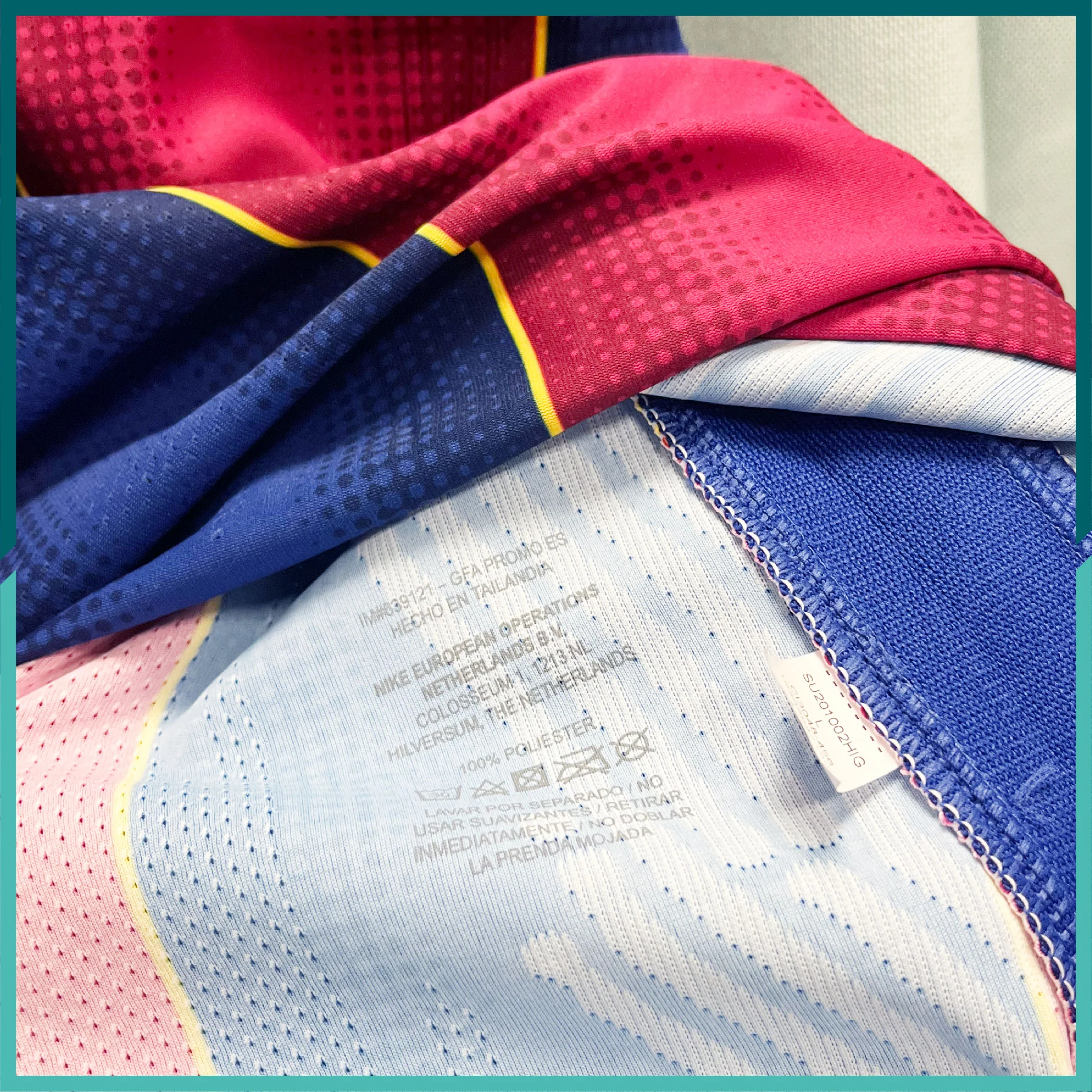 [連熨字、臂章、對賽日期] Player Issue 2020-21 巴塞隆拿主場球衣 - Image 3