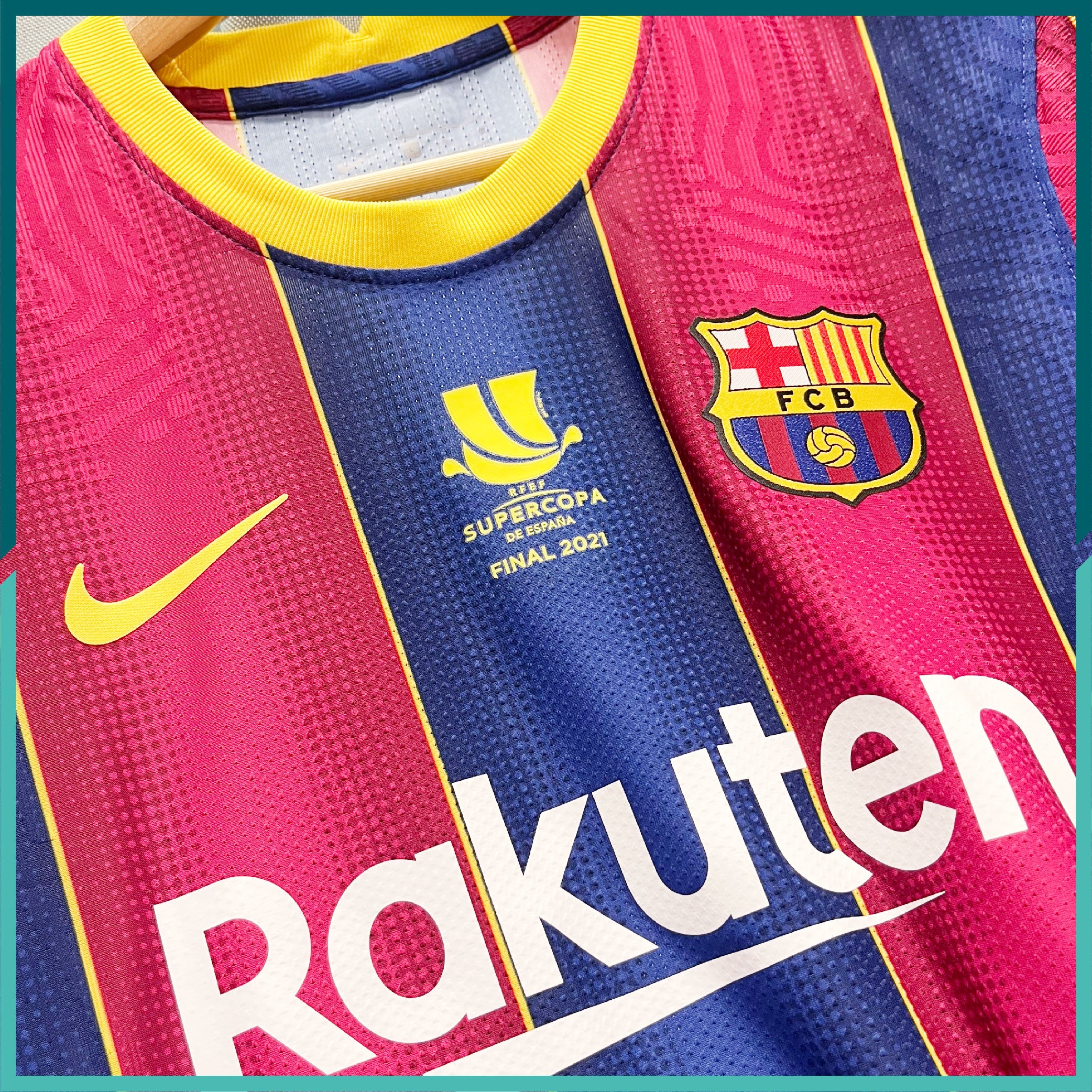 [連熨字、臂章、對賽日期] Player Issue 2020-21 巴塞隆拿主場球衣 - Image 4
