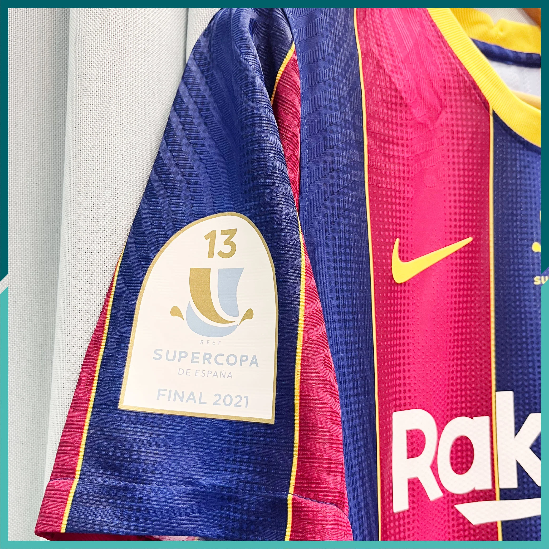 [連熨字、臂章、對賽日期] Player Issue 2020-21 巴塞隆拿主場球衣 - Image 6