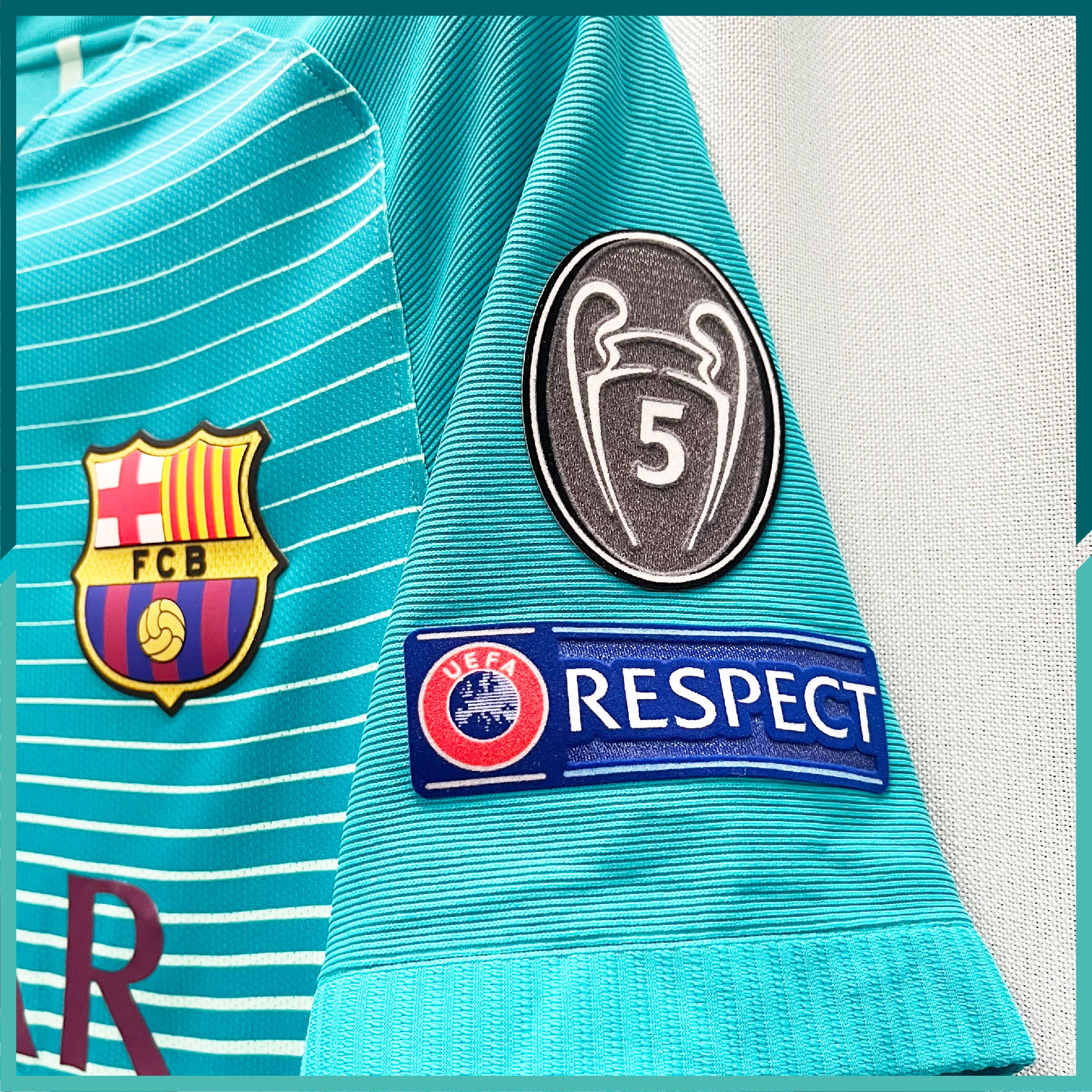 [連熨字、臂章] Player Issue 2016-17 巴塞隆拿第二作客球衣 - Image 5