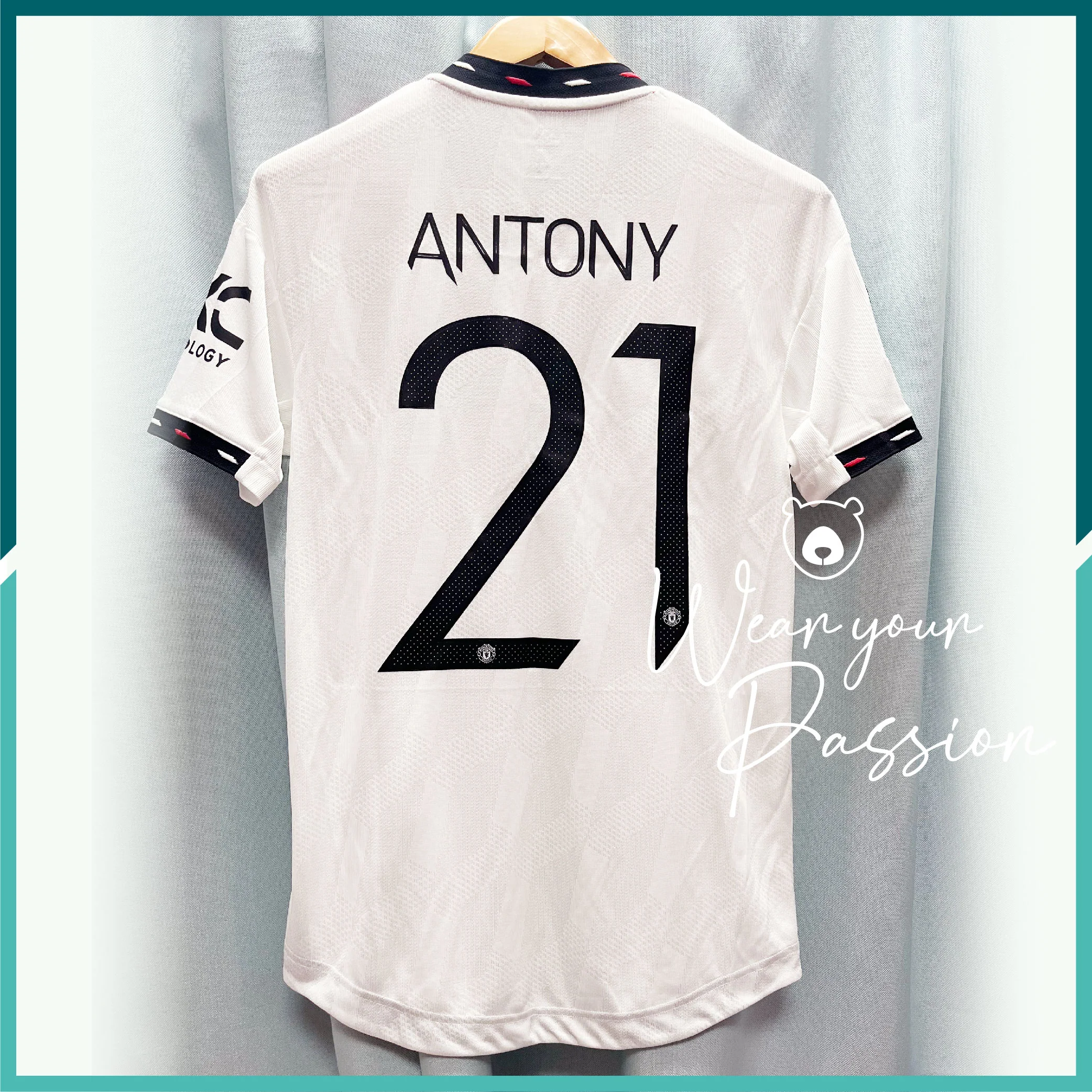 [連熨字、臂章] Player Issue 2022-23 曼聯主場長袖球衣 - Image 2